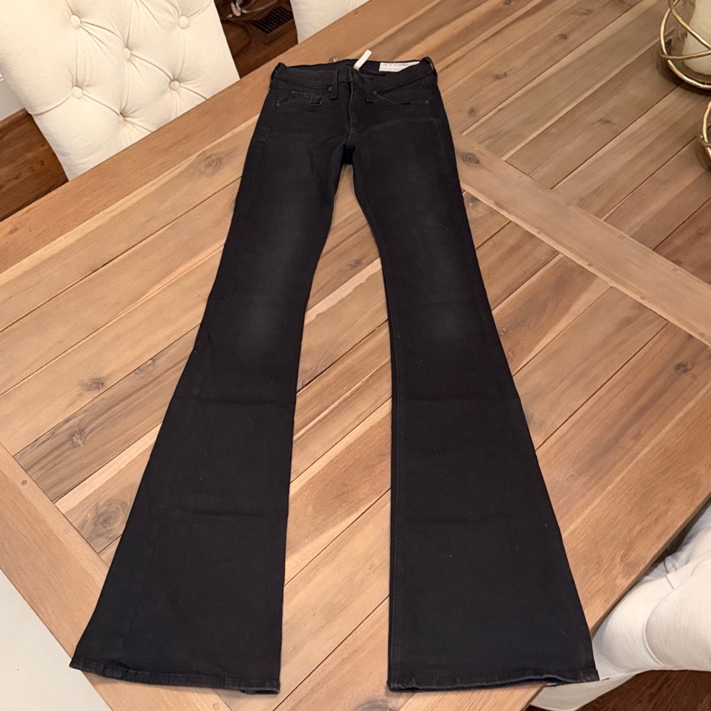 rag & bone Black High Rise Bell Women's Jeans- Size 25